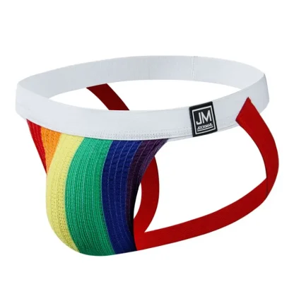 Colorful Striped Athletic Jockstrap